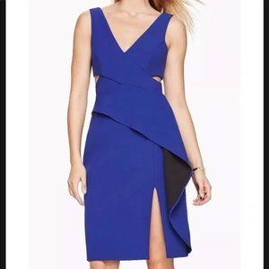 NWT BGBGMaxazria RIYA Cutout Peplum Cocktail Dress